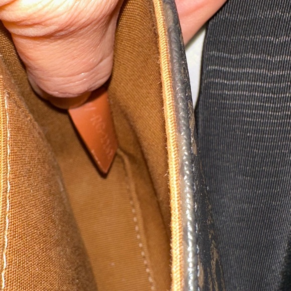 CELINE Mini Besace Crossbody in Triomphe Canvas & Calfskin Tan - Picture 8 of 9